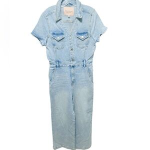 NWOT Juicy Couture Wide Leg Denim Jean Utility Jumpsuit Retail price $125 Size M